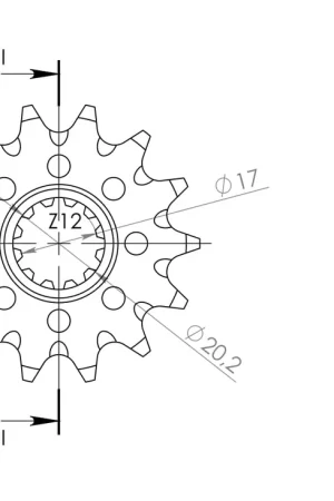 Hete Deal SUPERSPROX - FRONT 14T, 420 - Sprockets - 14T 420