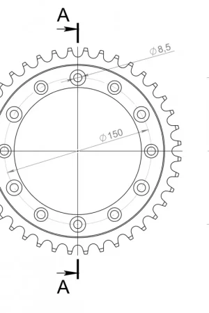 SUPERSPROX - REAR STEEL 39T, BLACK, 520 - Sprockets - Stevig en Betrouwbaar Koop Online