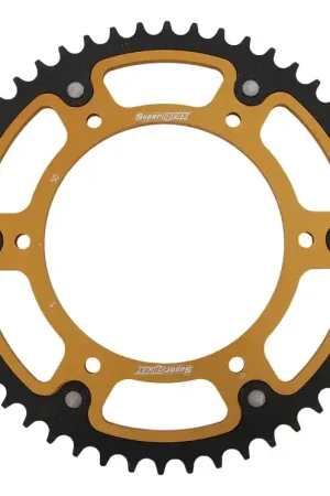 SUPERSPROX - REAR STEALTH 50T, GOLD, 520 - Sprockets - Hoogwaardige kwaliteit Actieprijs