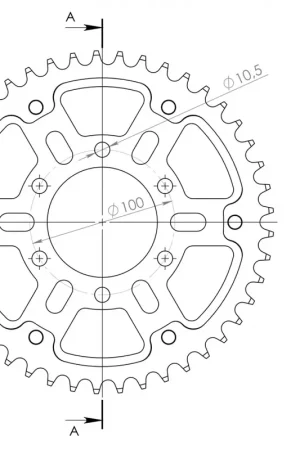 Veilige Betaling SUPERSPROX - REAR STEALTH 48T, GOLD, 530 - Sprockets - 48T