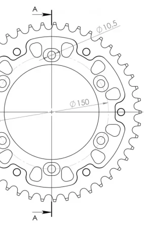 SUPERSPROX - REAR STEALTH 45T - Sprockets - ORANGE 525 Bestseller