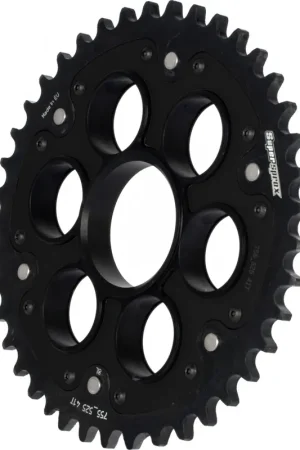 Ambachtelijk SUPERSPROX - REAR DUCATI EDGE 40T - Sprockets - Zwart 530
