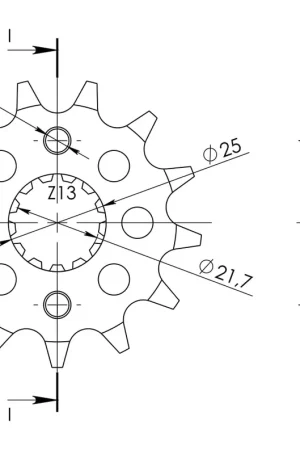 Koop Vandaag SUPERSPROX - FRONT 13T, 530 - Sprockets - Betrouwbare prestaties