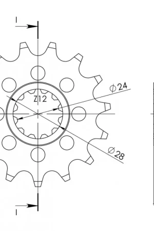 Exclusief SUPERSPROX - FRONT 14T, 525 - Sprockets - Compatibiliteit met Honda