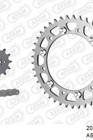 Gecertificeerd AFAM - 520XLR2 102 ARS (CLIP) & SPROCKETS - Chain Kits - STEEL