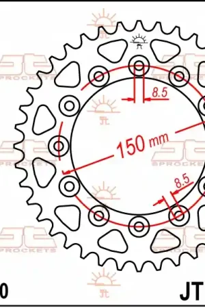 Gratis Retour JT SPROCKETS - REAR STEEL 38T, 520 - Sprockets - Duurzaam en Betrouwbaar