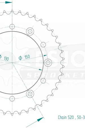 Premium ESJOT - REAR STEEL 42T, 520 - Sprockets - Kwaliteit en Compatibiliteit