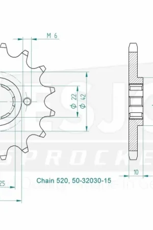 ESJOT - FRONT 15T, 520 - Sprockets - Compatibel met Honda Nx 650 j Goedkoop