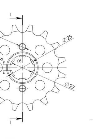 Finale Uitverkoop SUPERSPROX - FRONT 15T, 520 - Sprockets - Geschikt voor Honda Nx 650 j