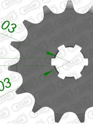 AFAM - FRONT 14T, 420 - Sprockets - Compatibiliteit met diverse modellen Merkproduct