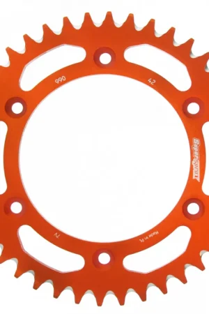 Nieuw Model SUPERSPROX - REAR ALU 42T, ORANGE, 520 - Sprockets - 520