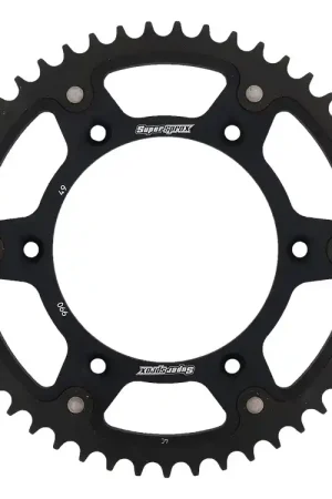 Geld-Terug-Garantie SUPERSPROX - REAR STEALTH 49T - Sprockets - Zwart 520