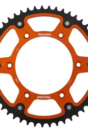 Laatste Versie SUPERSPROX - REAR STEALTH 51T - Sprockets - ORANGE 520