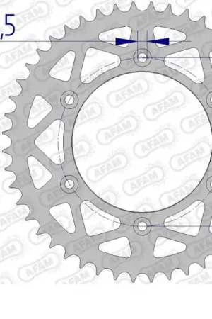 AFAM - REAR ALU 50T, 520 - Sprockets - Geschikt voor diverse Husqvarna en KTM modellen Snelle Levering