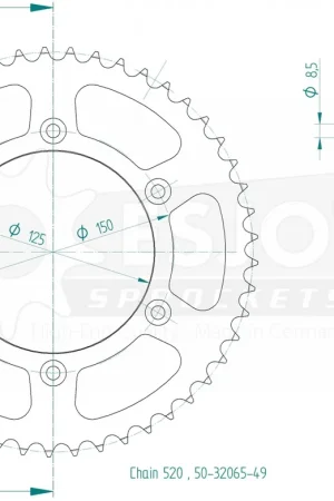 ESJOT - REAR STEEL 49T - Sprockets - 520 Koop Vandaag