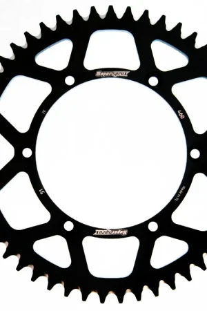 SUPERSPROX - REAR ALU 51T, BLACK, 520 - Sprockets - Aluminium Lage Kosten