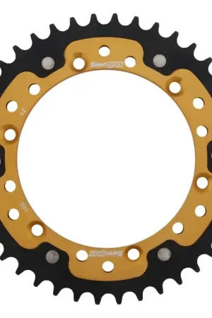 Betrouwbaar SUPERSPROX - REAR STEALTH 42T, GOLD, 520 - Sprockets - Kwaliteit