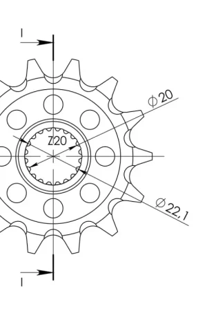 Gratis Verzending SUPERSPROX - FRONT 15T, 520 - Sprockets - Compatibel met Yamaha