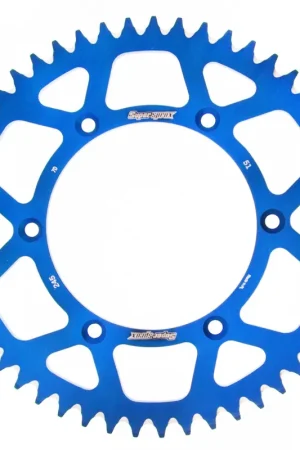 SUPERSPROX - REAR ALU 51T, BLUE, 520 - Sprockets - Aluminium Laatste Versie