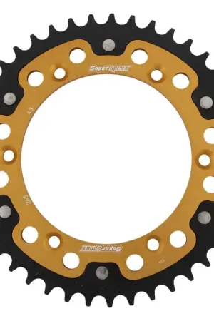 Laatste Versie SUPERSPROX - REAR STEALTH 43T, GOLD, 520 - Sprockets - Hoogwaardige kwaliteit