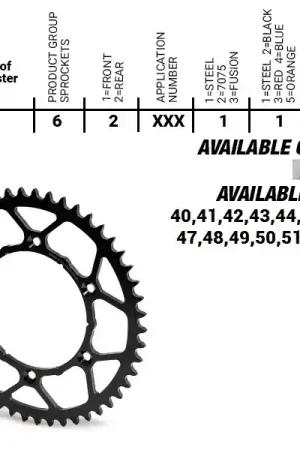 MOTO MASTER - REAR STEEL ULTRALIGHT 44T, 520 - Sprockets - Lichtgewicht Koopje