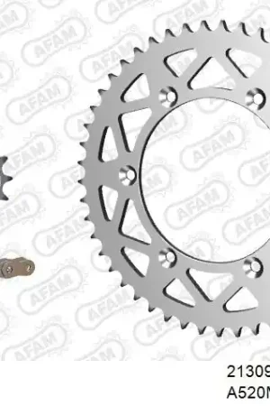Goedkoop AFAM - 520MR2 112 ARS (CLIP) GOLD & SPROCKETS - ALU