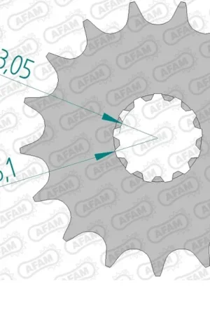 AFAM - FRONT 17T, 530 - Sprockets - Compatibel met Triumph Nieuwe Collectie