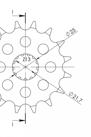 SUPERSPROX - FRONT 16T - Sprockets - 16 Tand Goedkoop