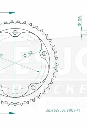 ESJOT - REAR STEEL 41T, 525 - Sprockets - Duurzaamheid en Betrouwbaarheid Goedkoop