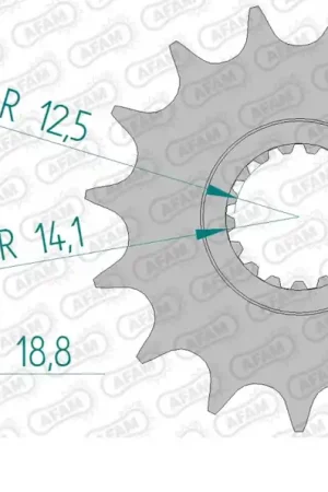 AFAM - FRONT 18T, 525 - Sprockets - 18T Authentiek