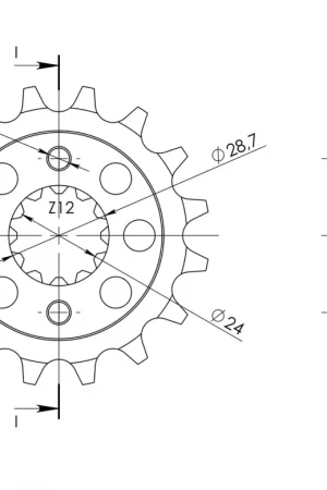 Koopje SUPERSPROX - FRONT 15T, 525 - Sprockets - Premium kwaliteit