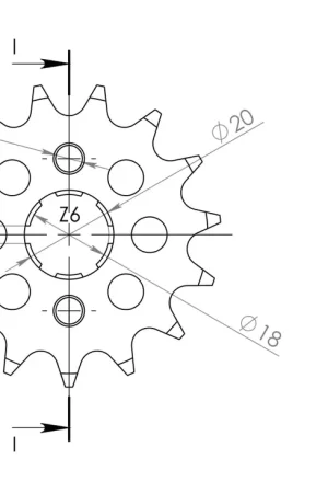 SUPERSPROX - FRONT 13T - Sprockets - Geen specifieke merken Actieprijs