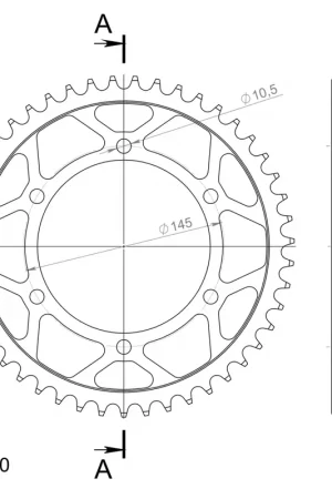 Must-Have SUPERSPROX - REAR STEEL 47T - Sprockets - Black 520