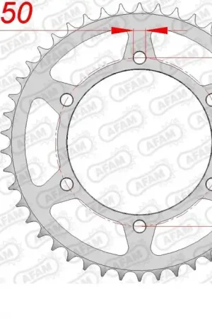 Dagaanbieding AFAM - REAR STEEL 46T, 520 - Sprockets - Compatibel met Yamaha