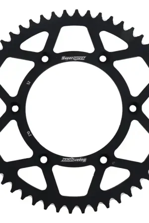 Snelle Levering SUPERSPROX - REAR ALU 52T - Sprockets - BLACK, 520