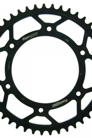 Ambachtelijk SUPERSPROX - REAR STEEL 47T, BLACK, 520 - Sprockets - Duurzaam Staal