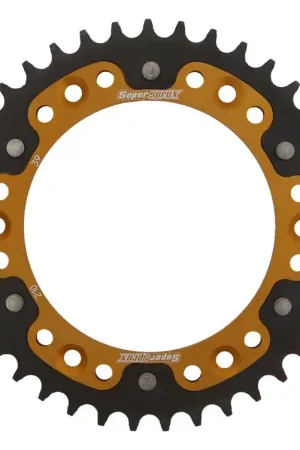 SUPERSPROX - REAR STEALTH 39T, GOLD, 520 - Sprockets - Gouden afwerking Topkwaliteit