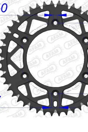 AFAM - REAR ALU 49T, 520 - Sprockets - Aluminium Ambachtelijk