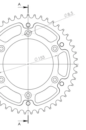 Shop Nu SUPERSPROX - REAR STEALTH 46T, RED, 520 - Sprockets - Kwaliteit & Prestaties