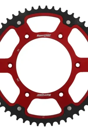 Koop Online SUPERSPROX - REAR STEALTH 53T - Sprockets - Rood 520