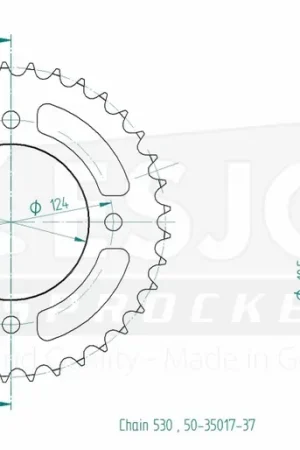 Topkwaliteit ESJOT - REAR STEEL 37T, 530 - Sprockets - Duurzaam en Betrouwbaar