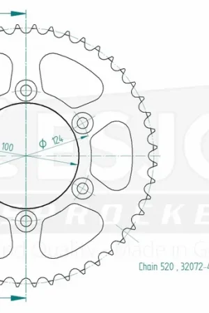 ESJOT - REAR STEEL 48T, 520 - Sprockets - Geschikt voor Ducati Snelle Levering