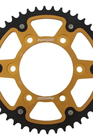Gecertificeerd SUPERSPROX - REAR STEALTH 46T, GOLD, 520 - Sprockets - Compatibel met Ducati