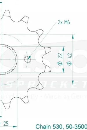 ESJOT - FRONT 15T, 530 - Sprockets - Geschikt voor Honda-modellen Must-Have