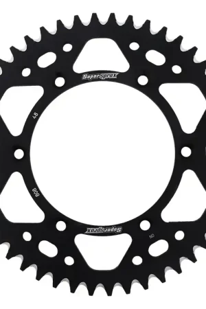 Lage Prijs SUPERSPROX - REAR ALU 48T, BLACK, 520 - Sprockets - Lichtgewicht en duurzaam