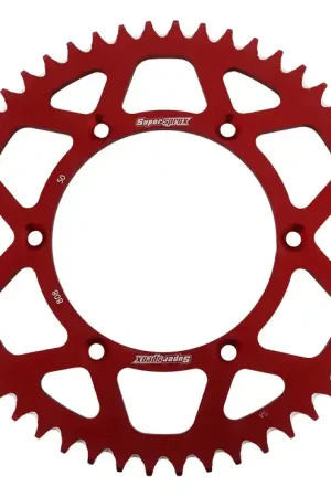 Shop Nu SUPERSPROX - REAR ALU 50T, RED, 520 - Sprockets - Lichtgewicht