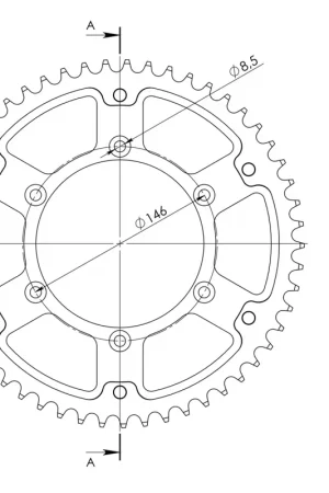 SUPERSPROX - REAR STEALTH 53T - Sprockets - GOLD 520 Must-Have