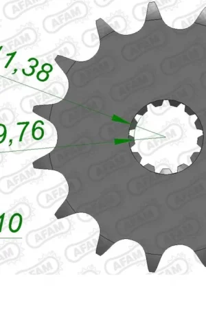 AFAM - FRONT 12T, 520 - Sprockets - Geschikt voor Suzuki Geld-Terug-Garantie
