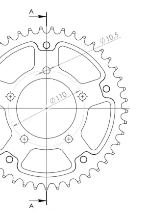 SUPERSPROX - REAR STEALTH 42T, BLUE, 530 - Sprockets - 42T Speciale Aanbieding