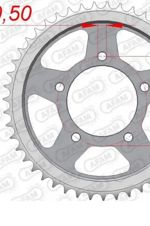 Gratis Verzending AFAM - REAR STEEL 48T, 530 - Sprockets - Geschikt voor diverse Suzuki-modellen